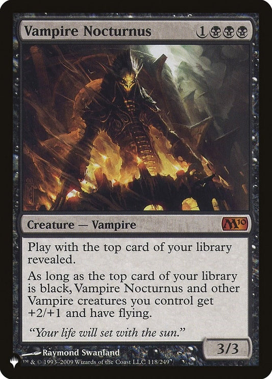 Image for Vampire Nocturnus (118/249) (The List Reprints) - Magic: The Gathering