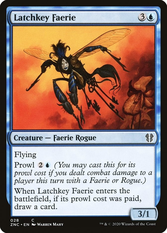 Image for Latchkey Faerie (28) (Commander: Zendikar Rising) - Magic: The Gathering