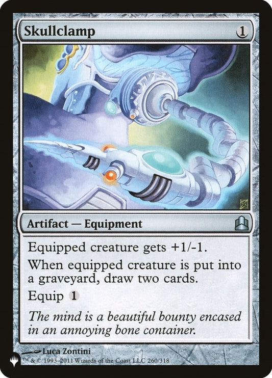 Image for Skullclamp (CMD) (260/318) (The List Reprints) - Magic: The Gathering