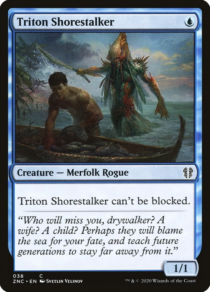 Image for Triton Shorestalker (38) (Commander: Zendikar Rising) - Magic: The Gathering