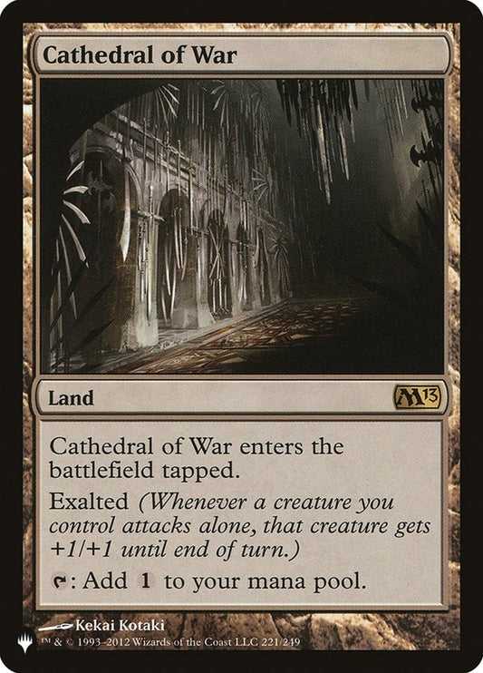 Image for Cathedral of War (221/249) (The List Reprints) - Magic: The Gathering
