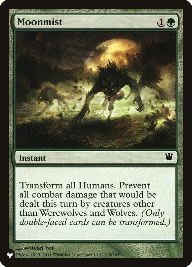 Image for Moonmist (195/264) (The List Reprints) - Magic: The Gathering