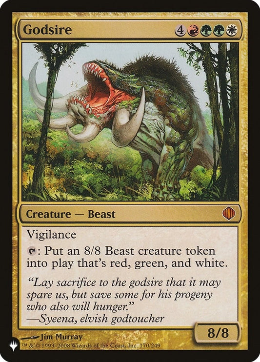Image for Godsire (170/249) (The List Reprints) - Magic: The Gathering