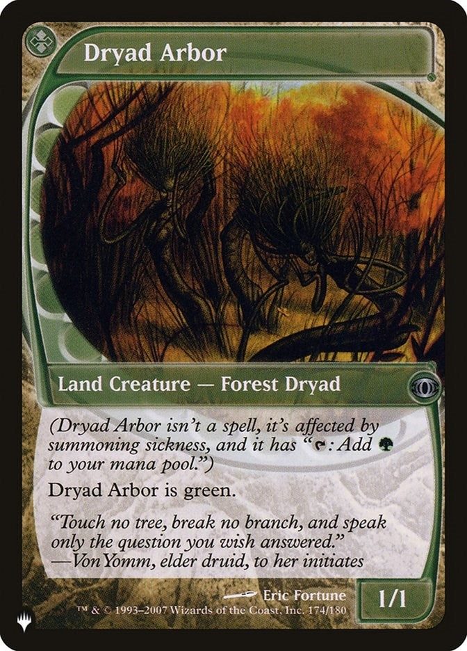 Image for Dryad Arbor (174/180) (The List Reprints) - Magic: The Gathering