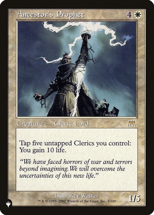 Image for Ancestor's Prophet (3/350) (The List Reprints) - Magic: The Gathering