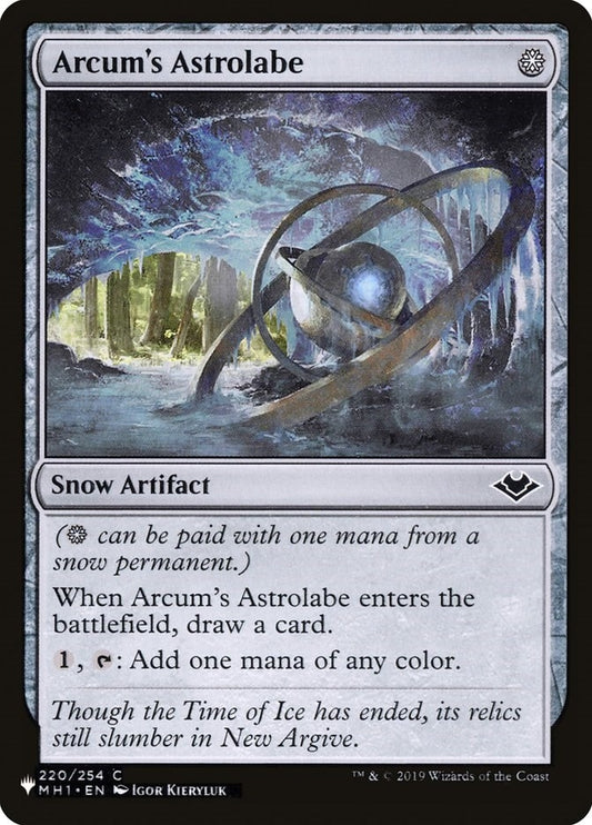 Image for Arcum's Astrolabe (220/254) (The List Reprints) - Magic: The Gathering