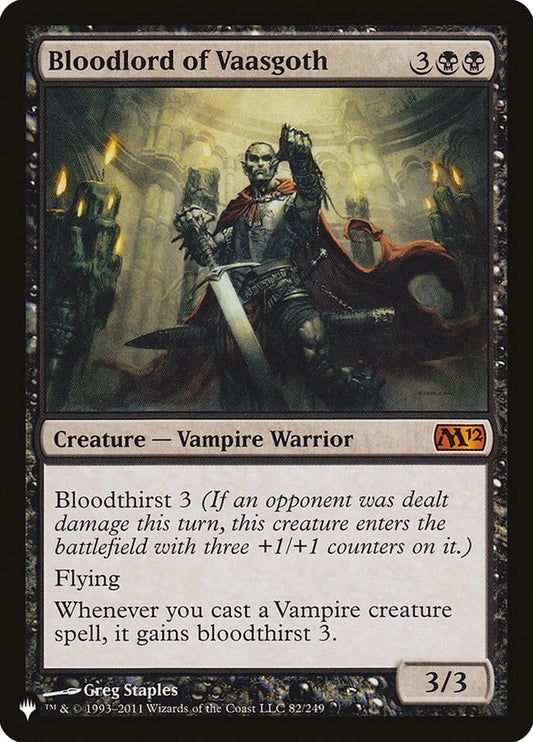 Image for Bloodlord of Vaasgoth (82/249) (The List Reprints) - Magic: The Gathering
