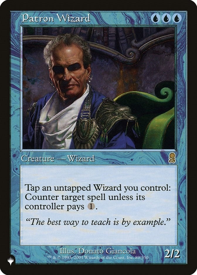 Image for Patron Wizard (89/350) (The List Reprints) - Magic: The Gathering