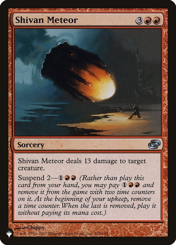 Image for Shivan Meteor (106/165) (The List Reprints) - Magic: The Gathering