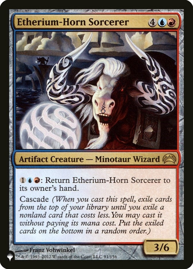 Image for Etherium-Horn Sorcerer (91/156) (The List Reprints) - Magic: The Gathering