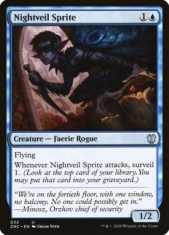 Image for Nightveil Sprite (32) (Commander: Zendikar Rising) - Magic: The Gathering