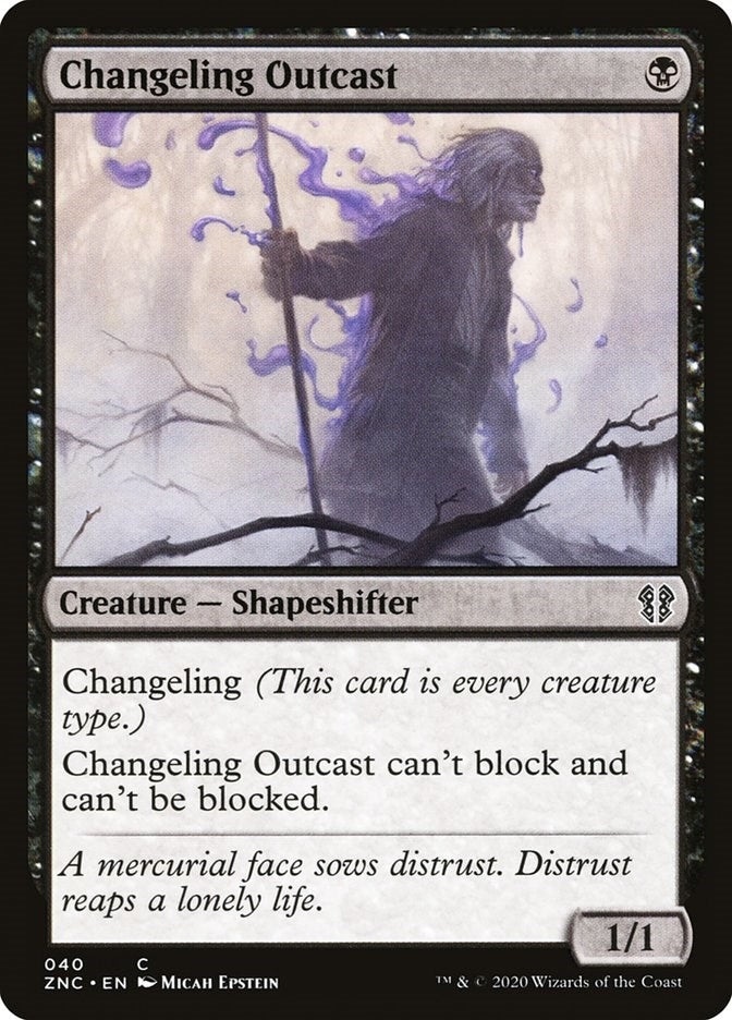 Image for Changeling Outcast (40) (Commander: Zendikar Rising) - Magic: The Gathering