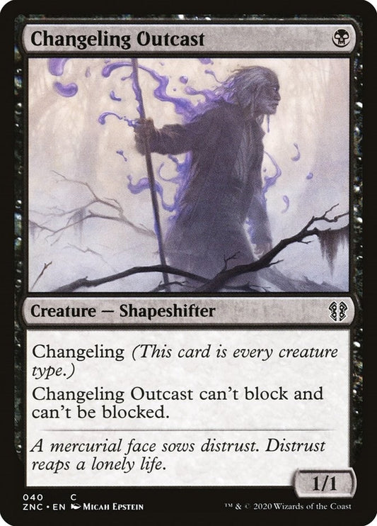 Image for Changeling Outcast (40) (Commander: Zendikar Rising) - Magic: The Gathering