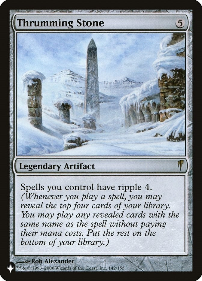 Image for Thrumming Stone (142/155) (The List Reprints) - Magic: The Gathering