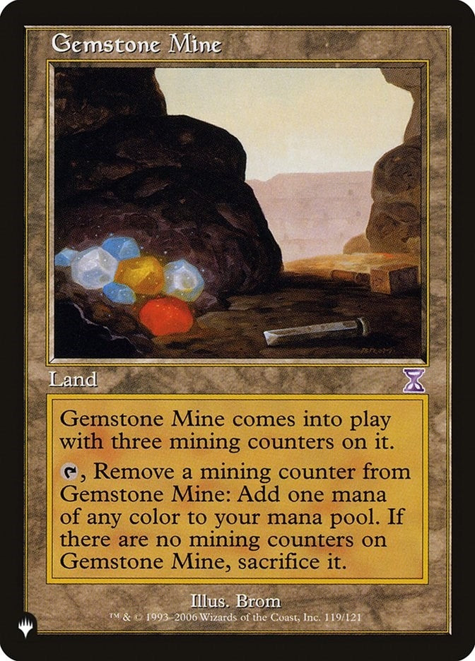 Image for Gemstone Mine (TSB) (119/121) (The List Reprints) - Magic: The Gathering