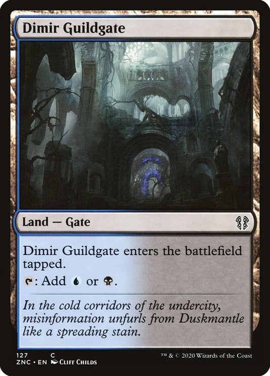 Image for Dimir Guildgate (127) (Commander: Zendikar Rising) - Magic: The Gathering