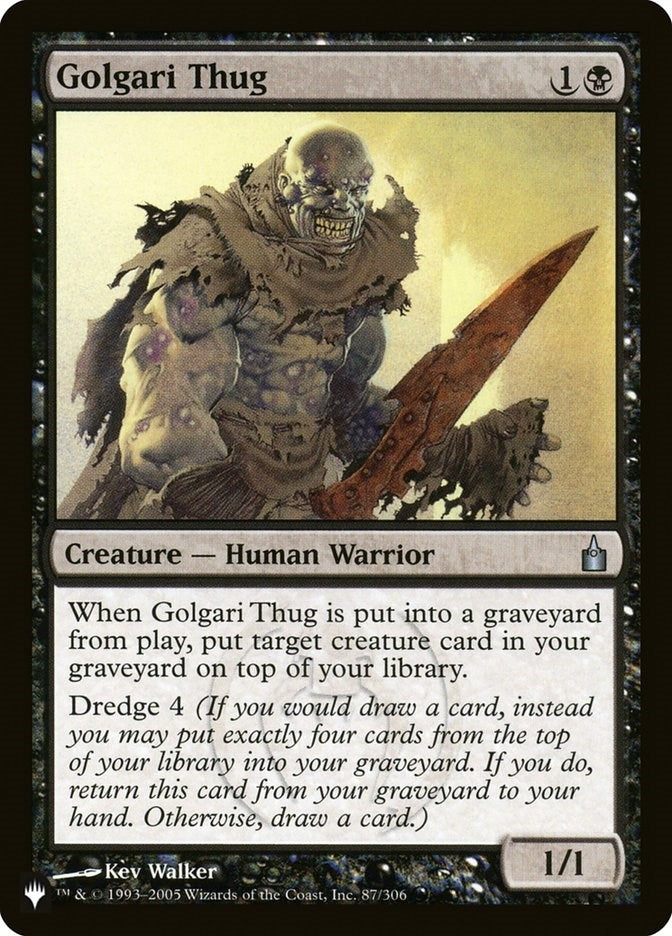 Image for Golgari Thug (87/306) (The List Reprints) - Magic: The Gathering