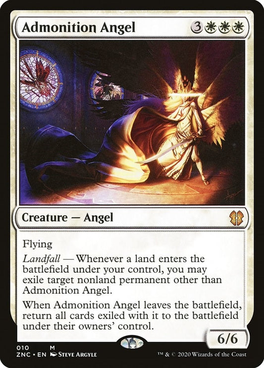 Image for Admonition Angel (10) (Commander: Zendikar Rising) - Magic: The Gathering