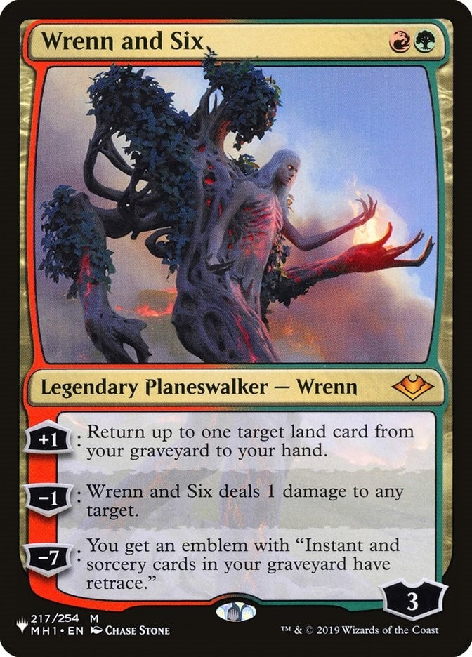 Image for Wrenn and Six (217/254) (The List Reprints) - Magic: The Gathering