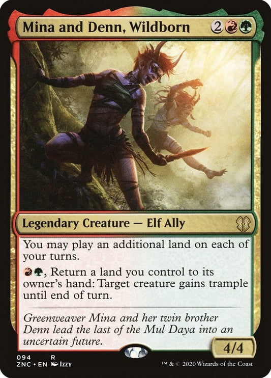 Image for Mina and Denn, Wildborn (94) (Commander: Zendikar Rising) - Magic: The Gathering