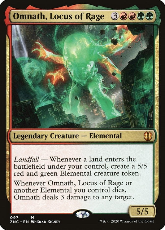 Image for Omnath, Locus of Rage (97) (Commander: Zendikar Rising) - Magic: The Gathering