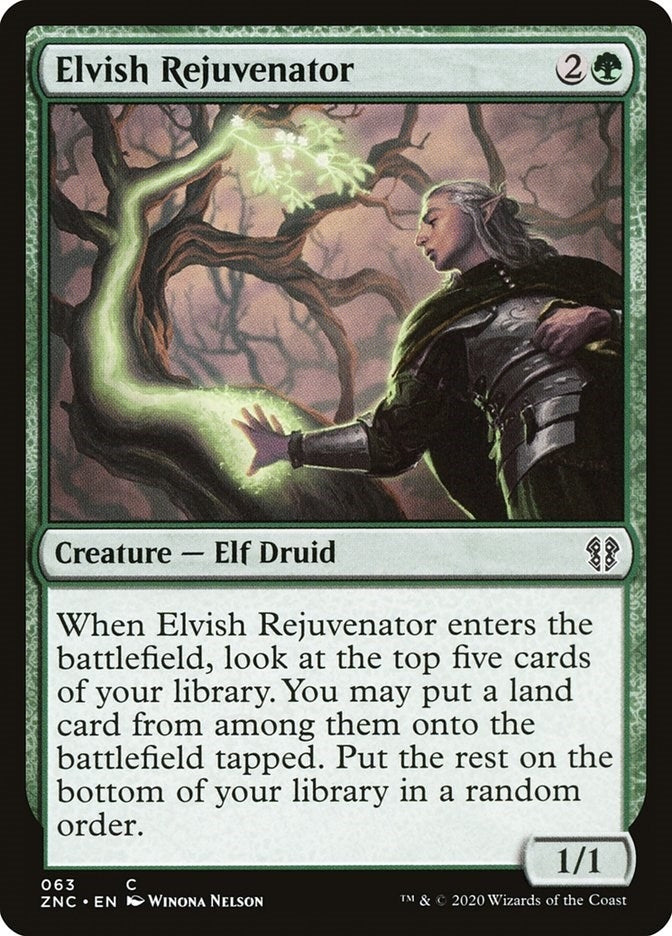 Image for Elvish Rejuvenator (63) (Commander: Zendikar Rising) - Magic: The Gathering