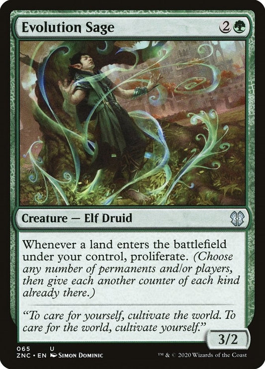 Image for Evolution Sage (65) (Commander: Zendikar Rising) - Magic: The Gathering