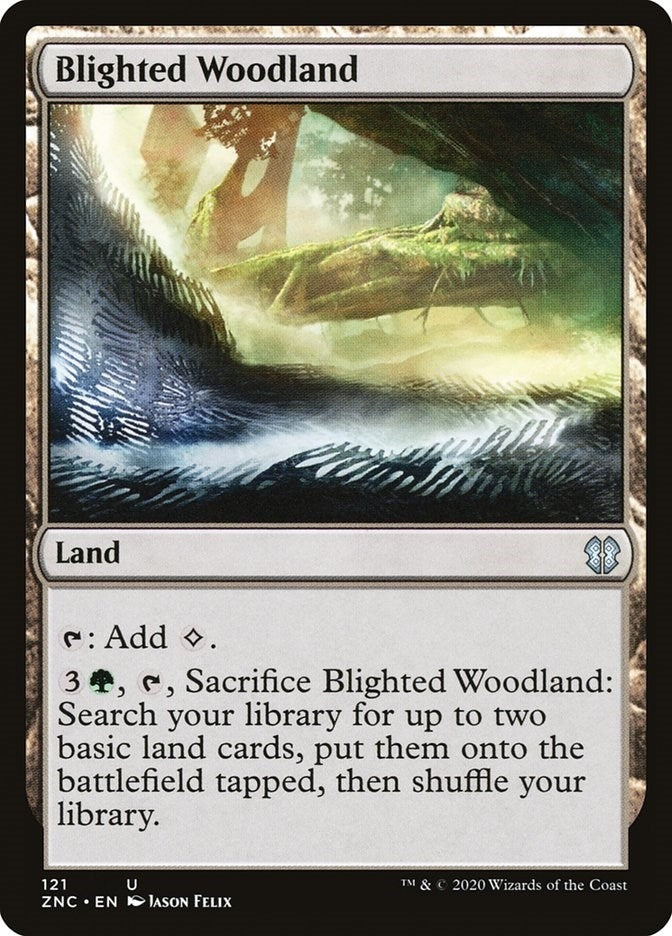 Image for Blighted Woodland (121) (Commander: Zendikar Rising) - Magic: The Gathering