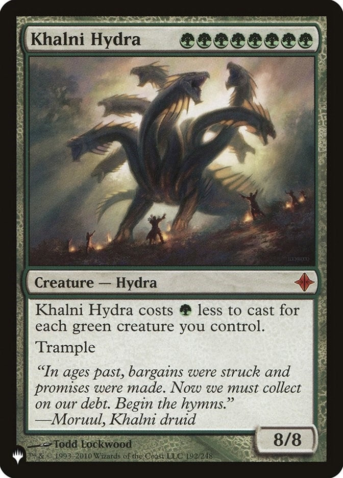 Image for Khalni Hydra (192/248) (The List Reprints) - Magic: The Gathering