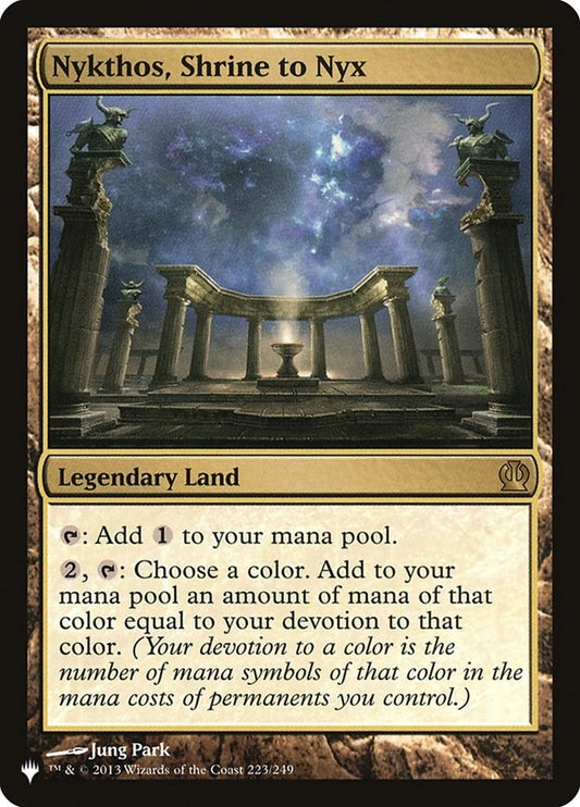 Image for Nykthos, Shrine to Nyx (223/249) (The List Reprints) - Magic: The Gathering