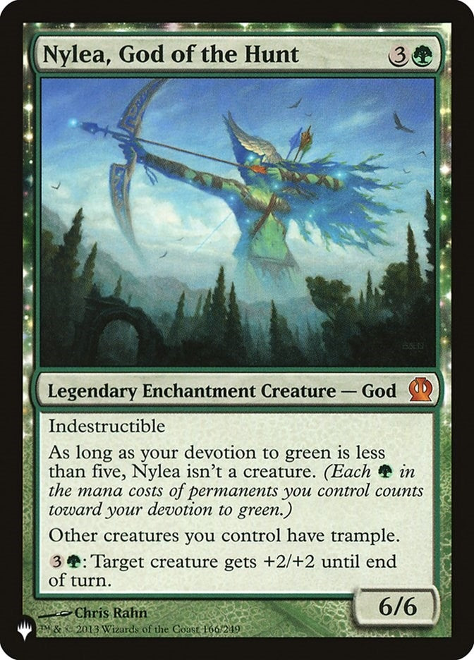 Image for Nylea, God of the Hunt (166/249) (The List Reprints) - Magic: The Gathering
