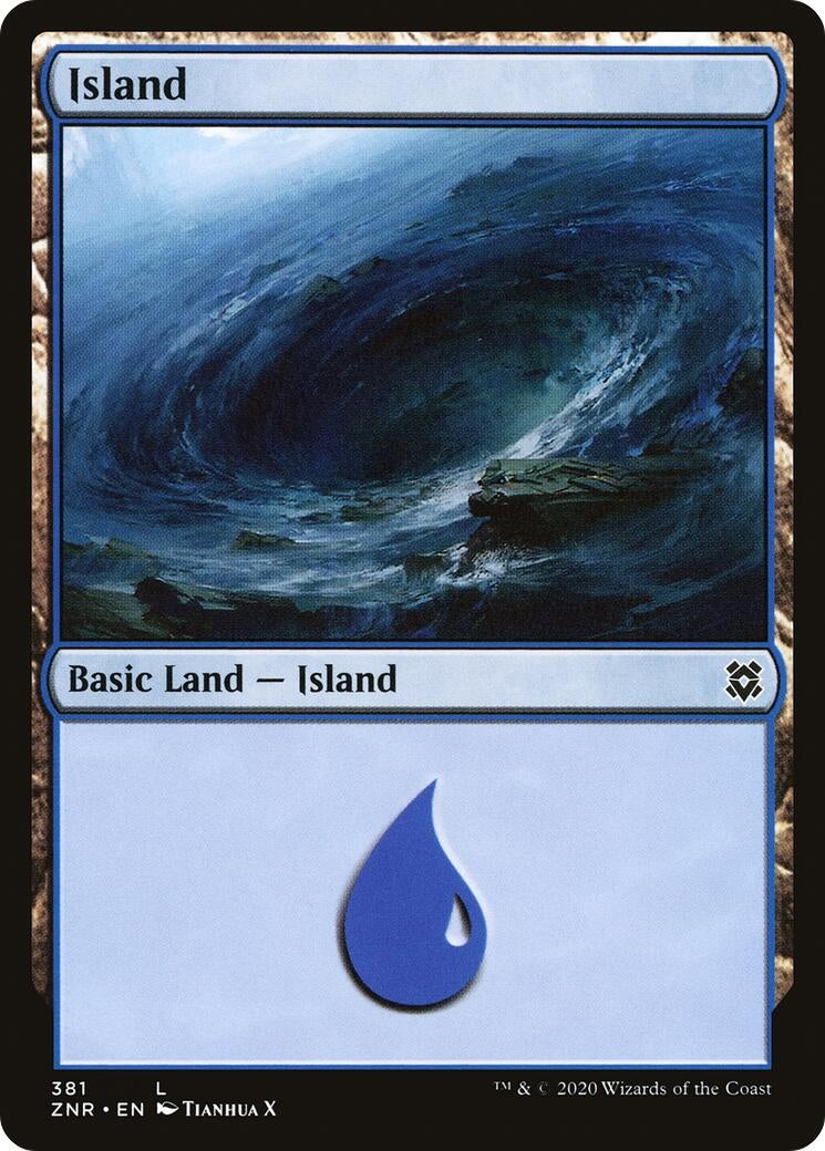 Image for Island (381) (Zendikar Rising) - Magic: The Gathering