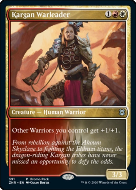 Image for Kargan Warleader (391) (Promo Pack: Zendikar Rising) - Magic: The Gathering