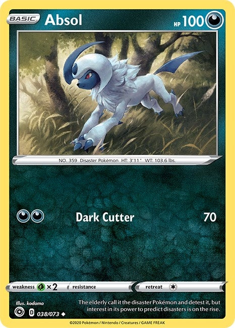 Image for Absol (38/73) (Champion's Path) - Pokemon