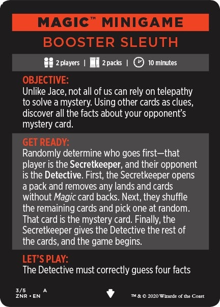 Image for Magic Minigame: Booster Sleuth (3) (Zendikar Rising) - Magic: The Gathering