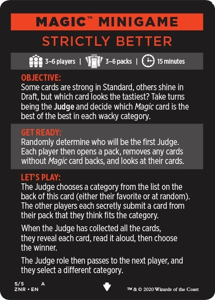 Image for Magic Minigame: Strictly Better (5) (Zendikar Rising) - Magic: The Gathering