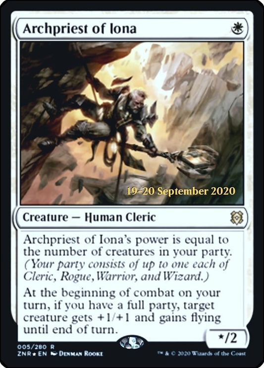 Image for Archpriest of Iona (5) (Prerelease Cards) - Magic: The Gathering