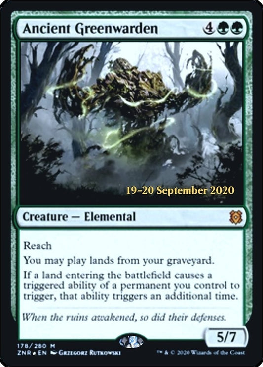 Image for Ancient Greenwarden (178) (Prerelease Cards) - Magic: The Gathering