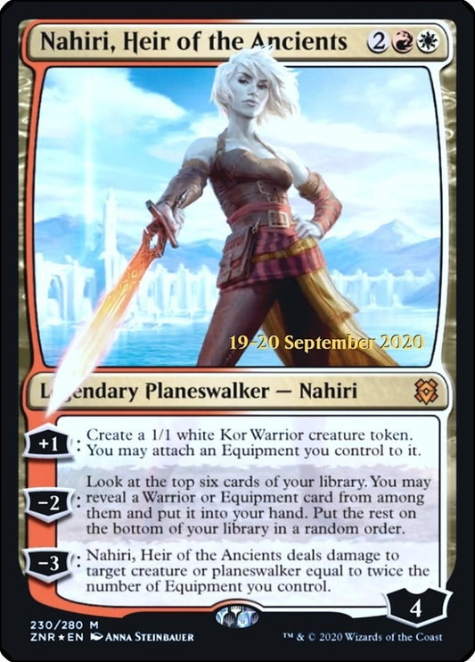 Image for Nahiri, Heir of the Ancients (230) (Prerelease Cards) - Magic: The Gathering