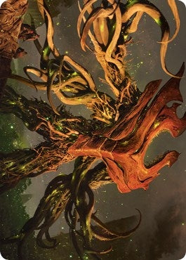 Image for Ashaya, Soul of the Wild Art Card (Gold-Stamped Signature) (69) (Art Series: Zendikar Rising) - Magic: The Gathering