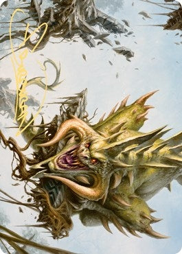 Image for Canopy Baloth Art Card (Gold-Stamped Signature) (70) (Art Series: Zendikar Rising) - Magic: The Gathering