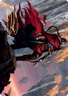 Image for Anowon, the Ruin Thief Art Card (Gold-Stamped Signature) (75) (Art Series: Zendikar Rising) - Magic: The Gathering