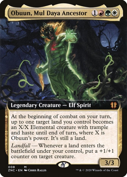 Image for Obuun, Mul Daya Ancestor (Extended Art) (8) (Commander: Zendikar Rising) - Magic: The Gathering