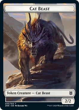 Image for Cat Beast // Plant Double-sided Token (Zendikar Rising) - Magic: The Gathering