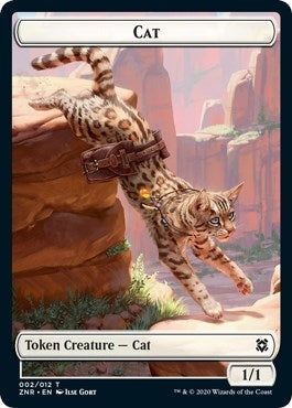 Image for Cat // Copy Double-sided Token (Zendikar Rising) - Magic: The Gathering