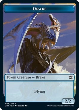 Image for Drake // Goblin Construct Double-sided Token (Zendikar Rising) - Magic: The Gathering