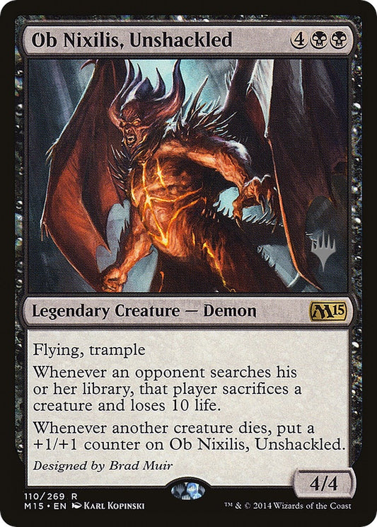 Image for Ob Nixilis, Unshackled (110) (Promo Pack: Zendikar Rising) - Magic: The Gathering
