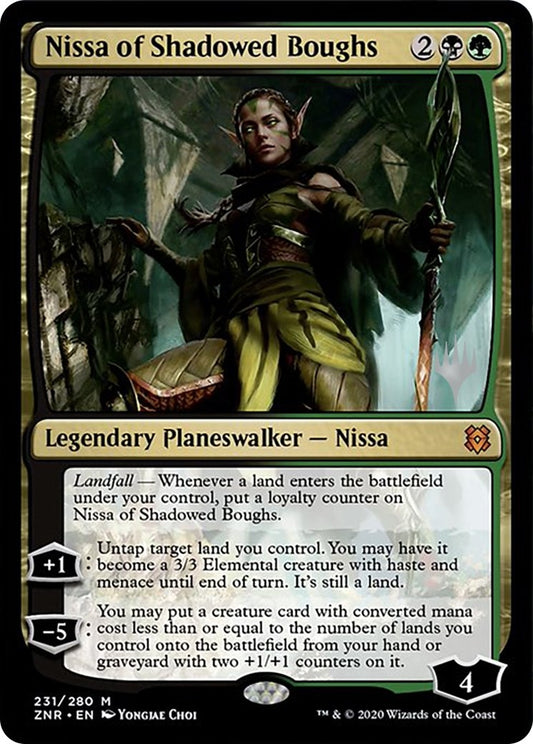 Image for Nissa of Shadowed Boughs (231) (Promo Pack: Zendikar Rising) - Magic: The Gathering