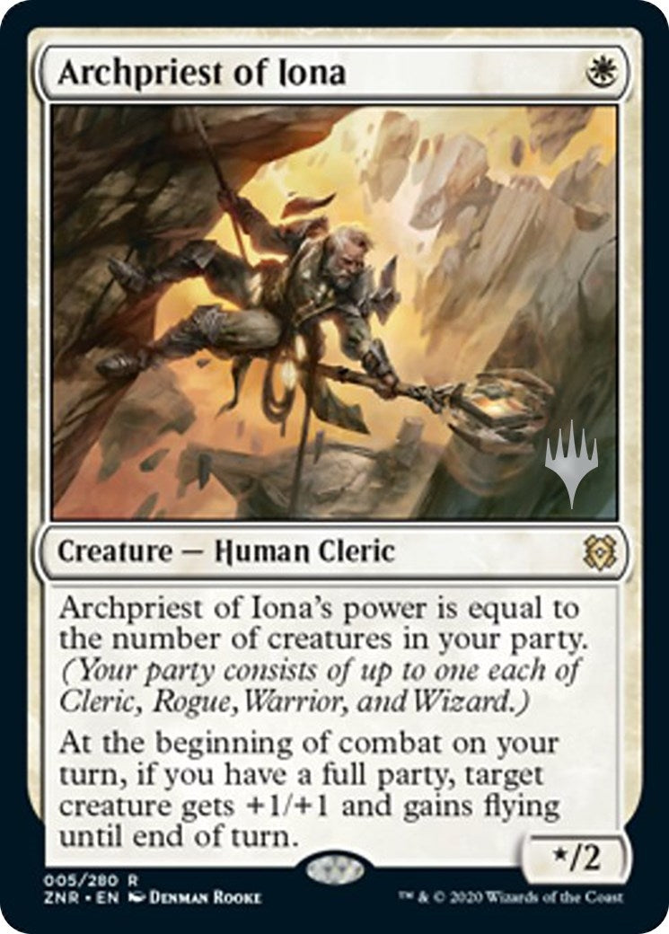 Image for Archpriest of Iona (5) (Promo Pack: Zendikar Rising) - Magic: The Gathering