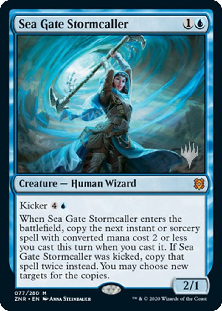 Image for Sea Gate Stormcaller (77) (Promo Pack: Zendikar Rising) - Magic: The Gathering